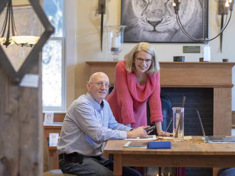 Peggy and Ken Farabaugh work to help the local Vermont woodworking community