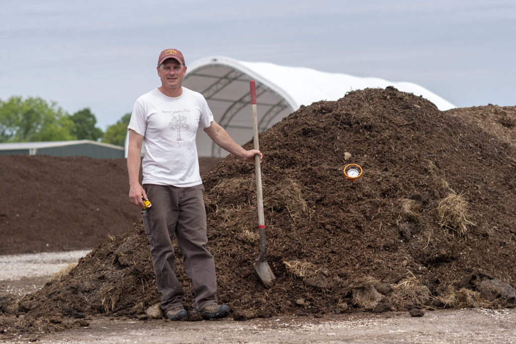 Brian Jerose at Foster Brothers Farm in Middlebury.