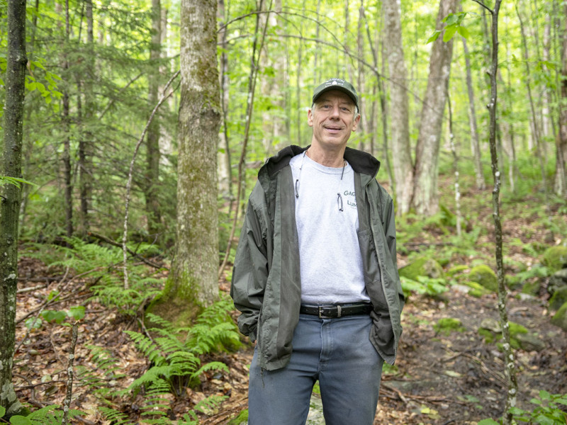 Ken Gagnon hikes along the Long Trail, VT