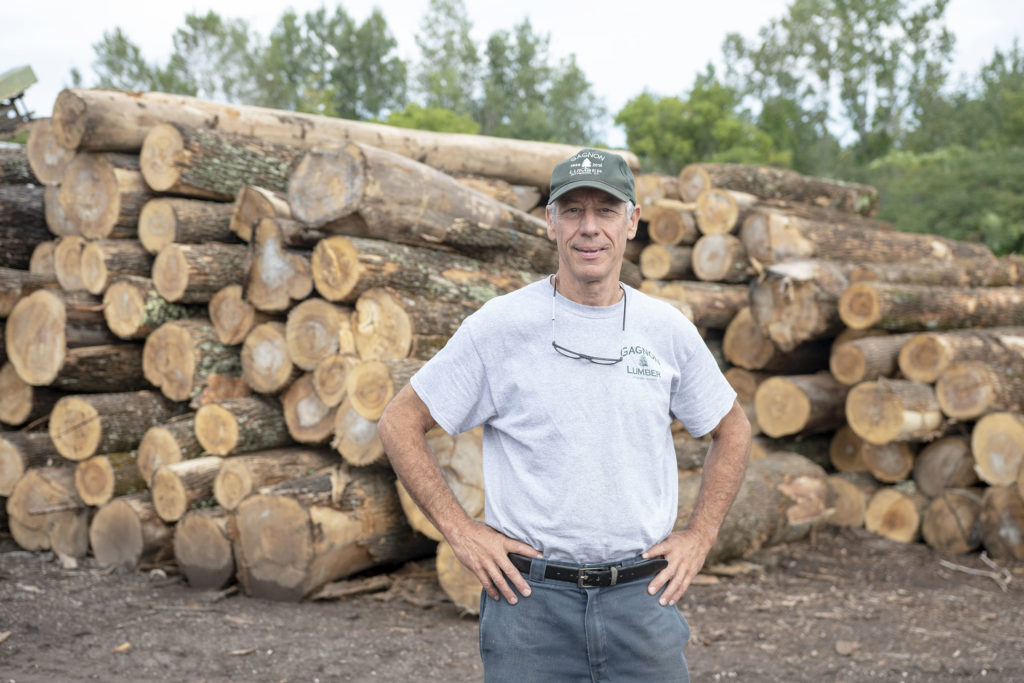 Ken Gagnon at his Gagnon Lumber Sawmill in Vermont