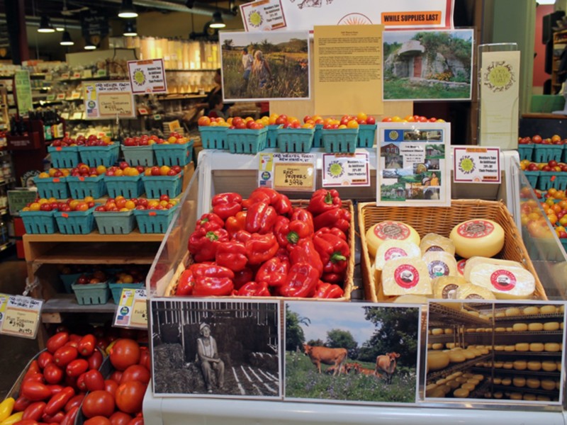 Local Food Display at Middlebury Natural Foods Co-Op