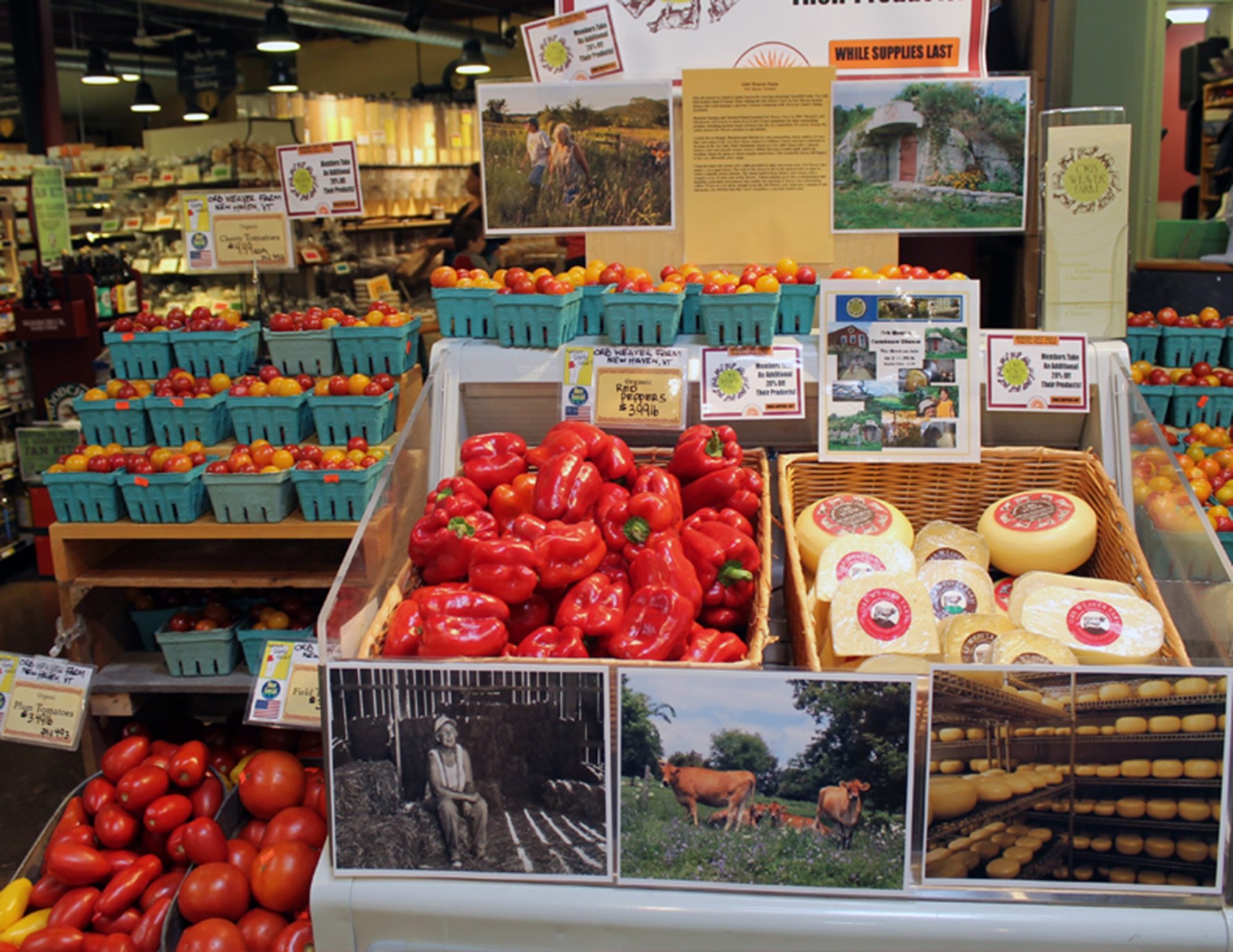 Local Food Display at Middlebury Natural Foods Co-Op