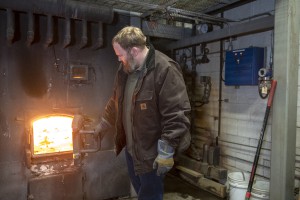 Trevor Allard of Allard Lumber explaining their Combined Heat and Power System