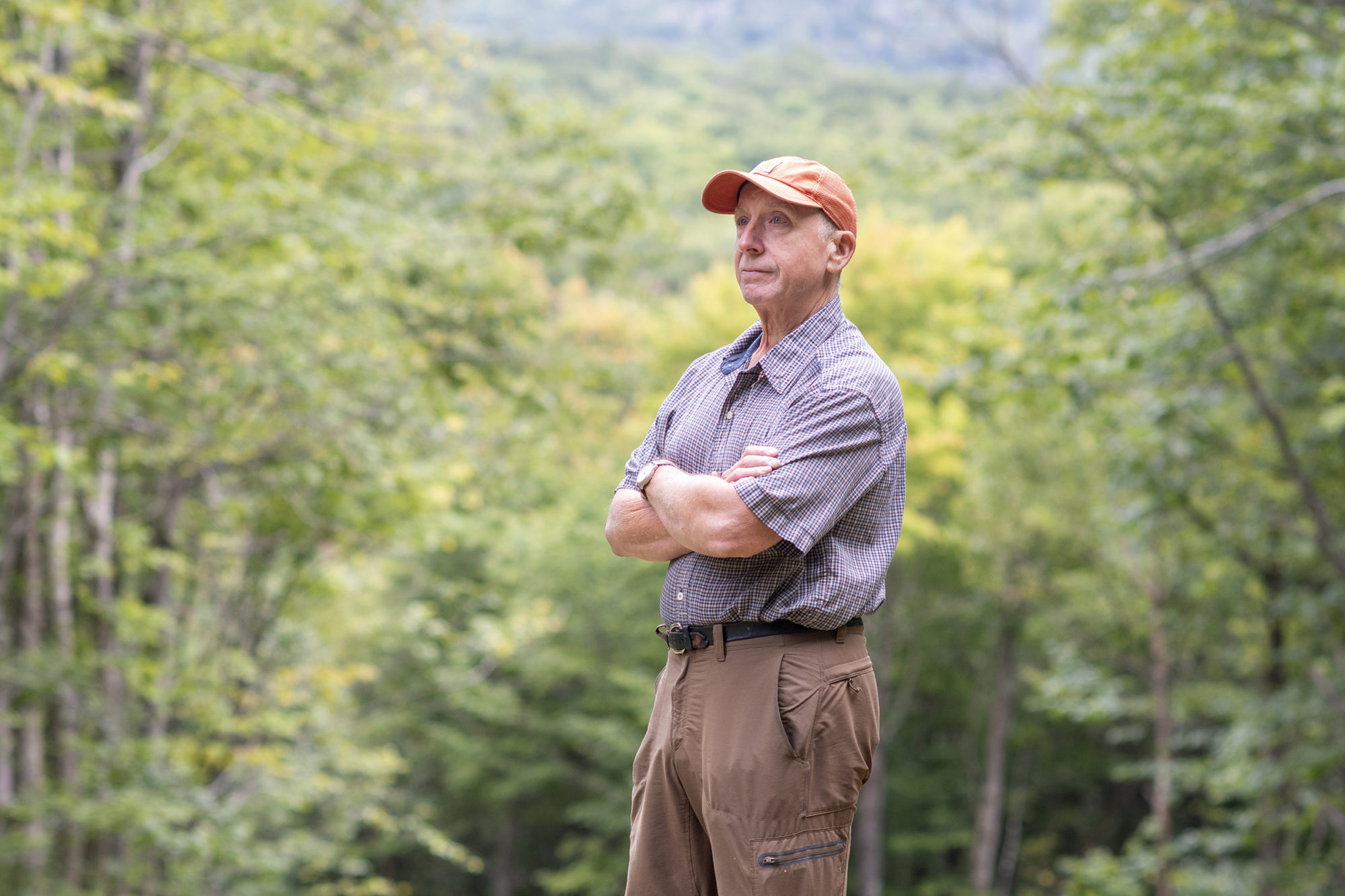 Tim Morton, stewardship forester for Windsor and Windham counties, estimates the area saw a fivefold increase in recreational use during the pandemic. Photo by Erica Houskeeper.