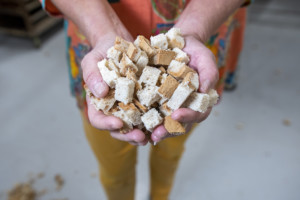 Olivia’s Croutons produces everything Parmesan Pepper Croutons to Gluten Free Garlic Croutons to traditional stuffing. Photo by Erica Houskeeper.