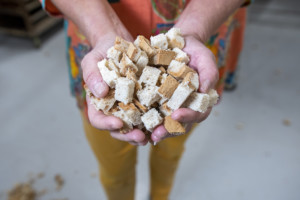 Olivia’s Croutons produces everything Parmesan Pepper Croutons to Gluten Free Garlic Croutons to traditional stuffing. Photo by Erica Houskeeper.