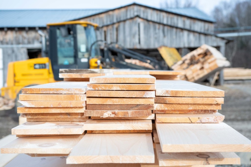 Established in 2003, the bulk of LSF’s customers are within an hour and a half drive of the mill. About 70 percent of sales are to timber framers in Vermont and New York. Photo by Erica Houskeeper.