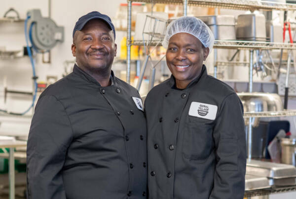 Damaris Hall says the vision for the company has not changed. “I have always wanted to build community through healthy, ethnic African foods made with local ingredients, and take care of our employees,” she said. Photo by Erica Houskeeper.