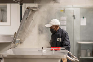 Global Village Foods began providing meals to the University of Vermont in March 2022, which led to contracts with other schools around the state. The business was also accepted into FoodBuy’s Diverse Supplier Accelerator, a program that matches women- and minority-owned food businesses with a mentor from FoodBuy. Photo by Erica Houskeeper.