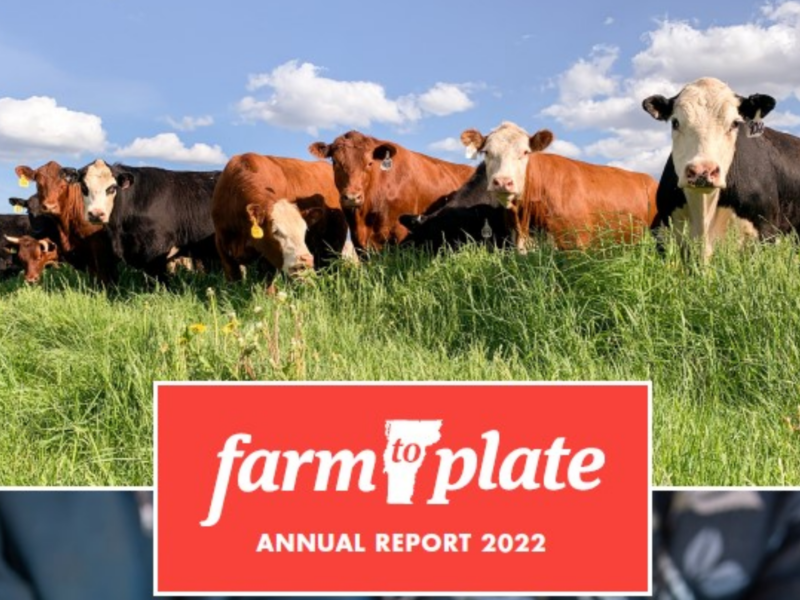 2022 Vermont Farm to Plate Annual Report Cover