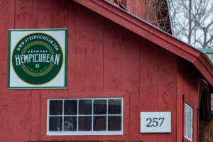 Signage at Vermont Hempicurean located on Route 9 in West Brattleboro. Photo by Erica Houskeeper.