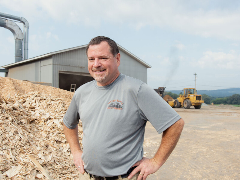 After 15 years working with multinational corporations around the world to find greater efficiency in infrastructure, computerization, and administration, Phil Gervais returned home to help his son, Josh, and business partner, Matt Gregoire, open Vermont Natural Forest Products. Photo by Erica Houskeeper.