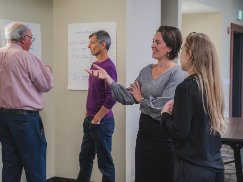 Emily Dawson, founder of Single Widget in Portland, Oregon, is a licensed architect and implementer of bio-based structural solutions. She participated in the 2023 Forest Accelerator in East Burke. Photo by Erica Houskeeper