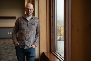 Jared Reynolds, manager of the Do North Coworking and the Vermont Forestry Accelerator in Lyndonville. Photo by Erica Houskeeper