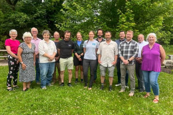 VSJF business coaches and cohort participants of the Tools of the Trade program—business coaching for energy pros celebration, which trains Vermont’s clean energy contractors in business fundamentals. Photo by Kelly Nottermann.
