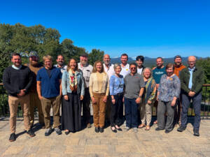 Participants and facilitators of VSJF’s 2025 Forest Business Accelerator gather to celebrate innovation in the forest sector, from sustainable materials to advanced technologies. Photo by Kelly Nottermann.