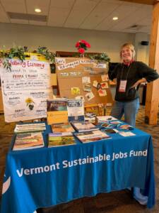 Dru Roessle, WEAV Program Manager at the 2025 Vermont Farm to Plate Gathering.