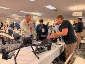 Pachyderm Industries demonstrates its innovative technology during the Forest Business Accelerator awards in November 2025.