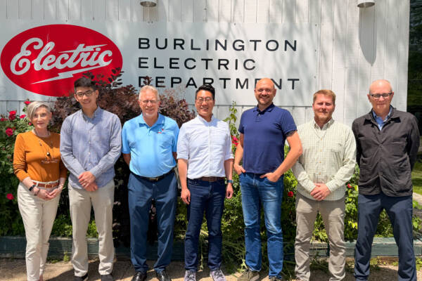 DeltaClimeVT Energy 2026 Group Photo in front of Burlington Electric Department. Photo by Kelly Nottermann.