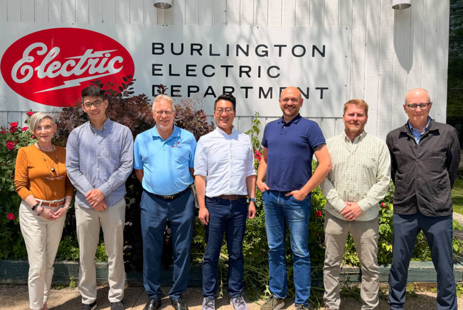 DeltaClimeVT Energy 2026 Group Photo in front of Burlington Electric Department. Photo by Kelly Nottermann.